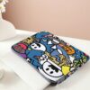 Cartoon Graffiti Face Pattern Printed Laptop Bag Computer Cloth Cover Accessories Soft Laptop Bag Soft Computer Cover Laptop Cover Tablet Leather Bag Laptop Zipper Computer Cover School Business Office (1)