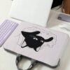 Cat Pattern Printed Laptop Bag Computer Cloth Cover Accessories Soft Laptop Bag Soft Computer Cover Laptop Cover Tablet Leather Bag Laptop Zipper Computer Cover School Business Office Teacher Gifts Teac (2)