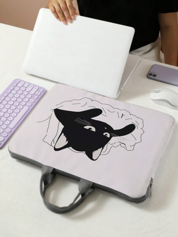 Cat Laptop Double Handle Computer Bag