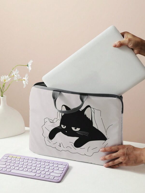 Cat Laptop Double Handle Computer Bag