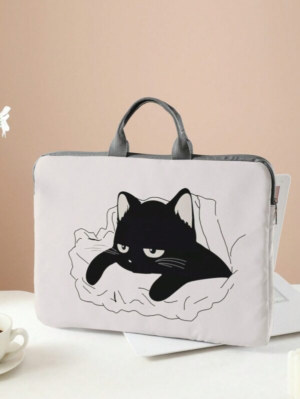Cat Laptop Double Handle Computer Bag