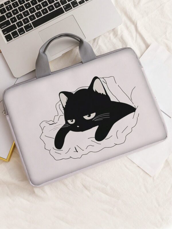 Cat Laptop Double Handle Computer Bag