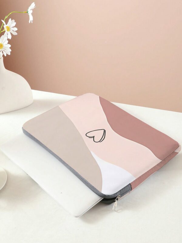 Color Block Laptop Bag Lightweight Foldable Zipper Laptop Case for Teachers