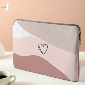 Color Block Laptop Bag Lightweight Foldable Zipper Laptop Case for Teachers