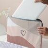 Color Block Stitching Pattern Printed Laptop Bag Computer Cloth Cover Accessories Soft Laptop Bag Soft Computer Cover Laptop Cover Tablet Leather Bag Laptop Zipper Computer Cover School Business Office (3)