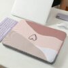 Color Block Stitching Pattern Printed Laptop Bag Computer Cloth Cover Accessories Soft Laptop Bag Soft Computer Cover Laptop Cover Tablet Leather Bag Laptop Zipper Computer Cover School Business Office Teac