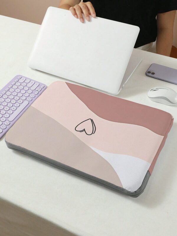 Color Block Laptop Bag Lightweight Foldable Zipper Laptop Case for Teachers