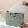 Flower Pattern Printed Laptop Bag Computer Cloth Cover Accessories Soft Laptop Bag Soft Computer Cover Laptop Cover Tablet Leather Bag Laptop Zipper Computer Cover School Business Office Classroom Lapto (2)
