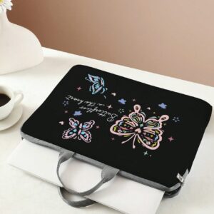 Butterfly Print Laptop Handbag Computer Bag for Men and Women