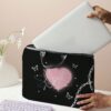 Hand Painted Butterfly Heart Pattern Printed Laptop Bag Classroom Laptop Bags Classroom Bags Teacher Storage Bags Classroom Organizer Bags Back To School For School For Tablet Back To School Supplies L (3)