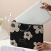 Ladies Flower Pattern Laptop Bag Laptop Sleeve Computer Bag For School Student Laptop Case Computer Bag Laptop Briefcase Ipad Case Ipad Cover Tablet Case For Business Travel School College Office For St (1)