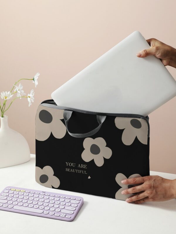 Floral Laptop Bag for Women Sleeve Computer Bag