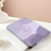 Purple Love Pattern Printed Laptop Bag Computer Cloth Cover Accessories Soft Laptop Bag Soft Computer Sleeve Laptop Sleeve Tablet Sleeve Leather Bag Laptop Zipper Computer Sleeve School Business Office (2)