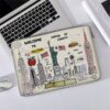 Random Pattern Printed Laptop Bag Computer Cloth Cover Accessories Soft Laptop Bag Soft Computer Cover Laptop Cover Tablet Leather Bag Laptop Zipper Computer Cover School Business Office Laptop Computer (1)