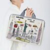 Random Pattern Printed Laptop Bag Computer Cloth Cover Accessories Soft Laptop Bag Soft Computer Cover Laptop Cover Tablet Leather Bag Laptop Zipper Computer Cover School Business Office Laptop Computer (4)
