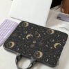 Star And Moon Pattern Printed Laptop Bag Computer Cloth Cover Accessories Soft Laptop Bag Soft Computer Cover Laptop Cover Tablet Leather Bag Laptop Zipper Computer Cover School Business Office Classroom La