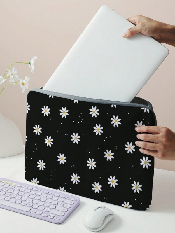 Vintage Floral Laptop Bag Zipper Computer Cover School