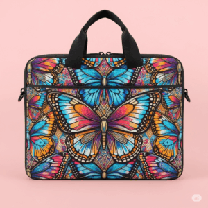 Butterfly Print Laptop Handbag for Men and Women – A Unique Choice for All