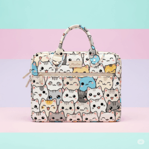 Cartoon Cat Laptop Handbag – For the Ultimate Cat Lover Team