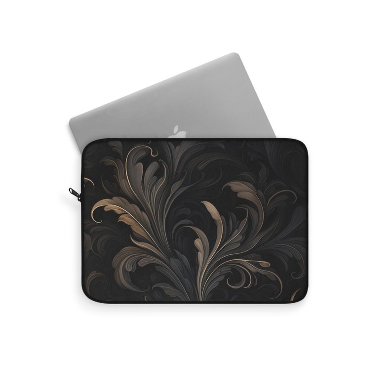 Gothic Swirls Laptop Sleeve Polyester Notebook Bag Gothic Swirls Laptop Sleeve Polyester Notebook Bag