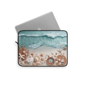 Boho Beach Laptop Sleeve, Ocean Tablet Sleeve, Cute Laptop Bag