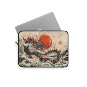 apanese Dragon Tech Accessory, Japan Laptop Sleeve, Dragon iPad Sleeve