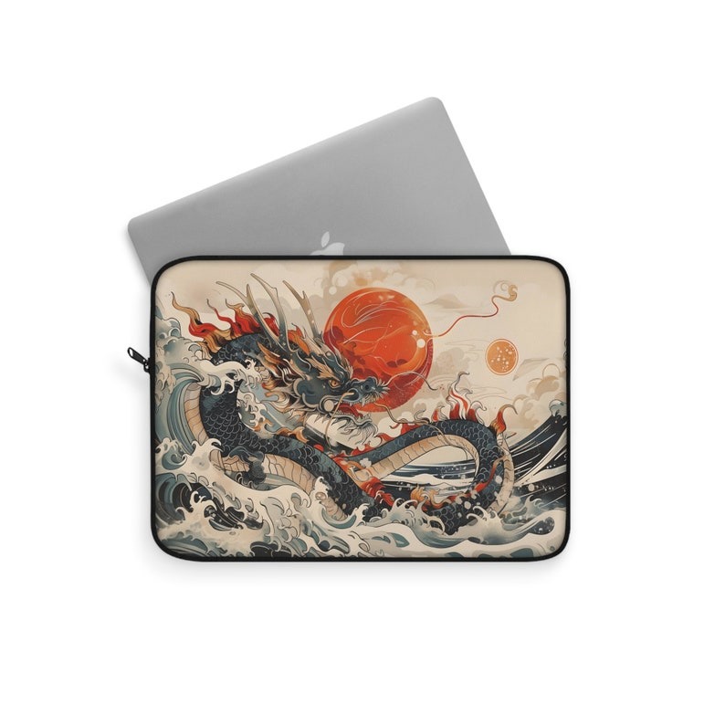 apanese Dragon Tech Accessory, Japan Laptop Sleeve, Dragon iPad Sleeve apanese Dragon Tech Accessory, Japan Laptop Sleeve, Dragon iPad Sleeve