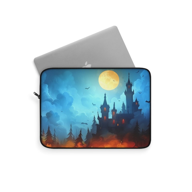 Anime Inspired Whimsigoth Castle, Computer Bag, Cute Laptop Sleeve Anime Inspired Whimsigoth Castle, Computer Bag, Cute Laptop Sleeve